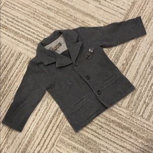 Jean Bourget fleece 2T gray blazer unisex